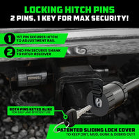 VAULTIQ HitchFlex Pro — Heavy-Duty Adjustable Drop Hitch