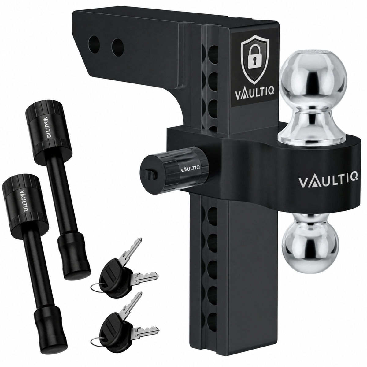 VAULTIQ HitchFlex Pro — Heavy-Duty Adjustable Drop Hitch